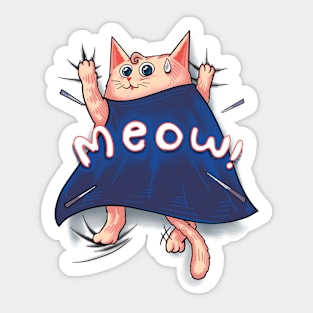 Meow the SuperCat Sticker